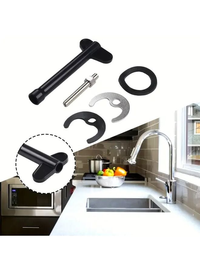 Monobloc Mixer Tap Fixing Kit With Bolt Washer Wrench Plate 1 Set Metal Plastic - Image 1